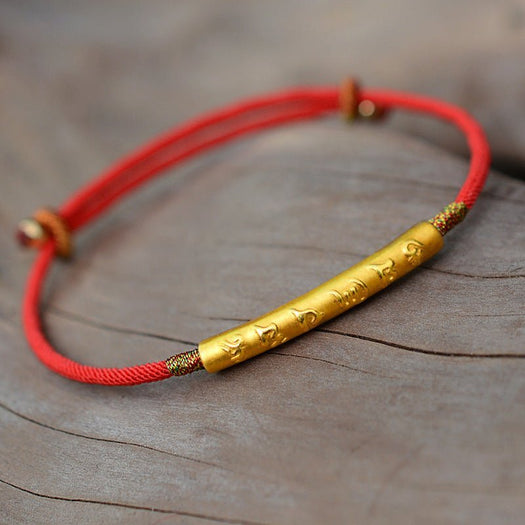 Bracelet porte-bonheur mantra tibétain - Buddha Power Store