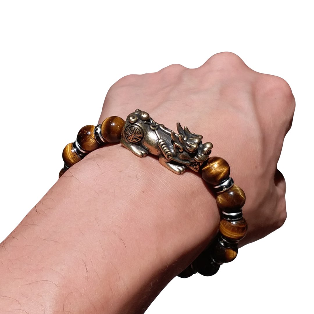 Tiger Eye Wealth and Good Luck Bracelet Buddha Power Store