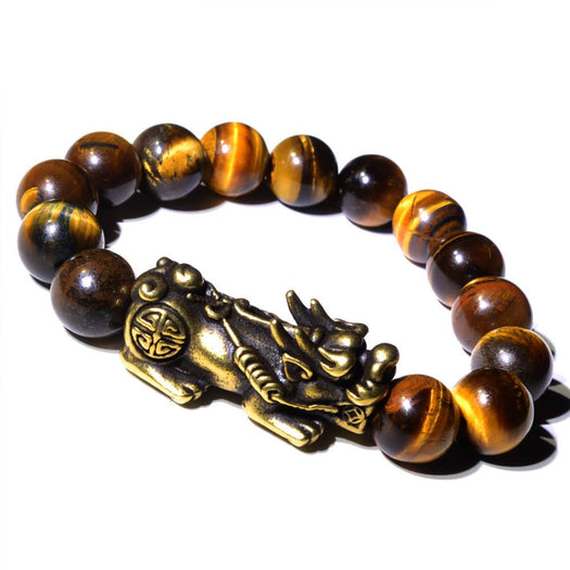 Bracelet de richesse et de bonne chance en oeil de tigre - Buddha Power Store