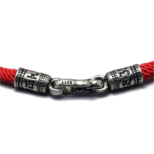 Traditional Feng Shui Good Luck & Blessing Charm Braided Knots Mantra Bracelet - Buddha Power Store