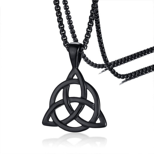 Halskette mit Triquetra-Knoten-Eternity-Anhänger – Buddha Power Store
