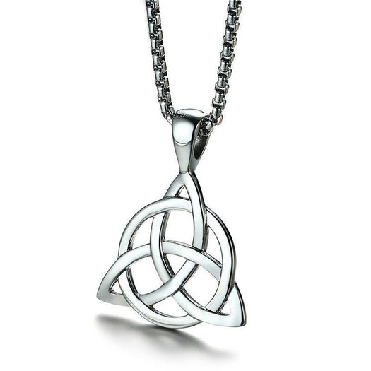 Triquetra Knot Eternity Pendant Necklace - Buddha Power Store