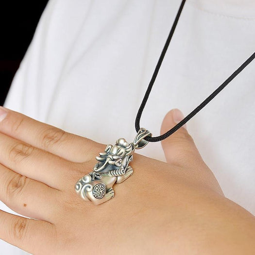 Wealth and Prosperity Pixiu Necklace - Buddha Power Store