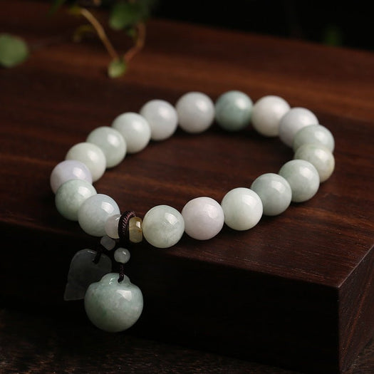 Glücks-Pixiu-Armband aus weißer Jade – Buddha Power Store